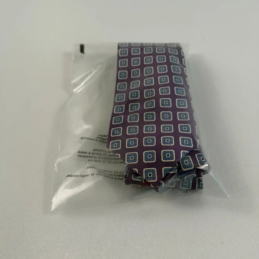 Bloomingdales The Men's Store 100% Silk Traditional Neck Tie Multicolor NWOT